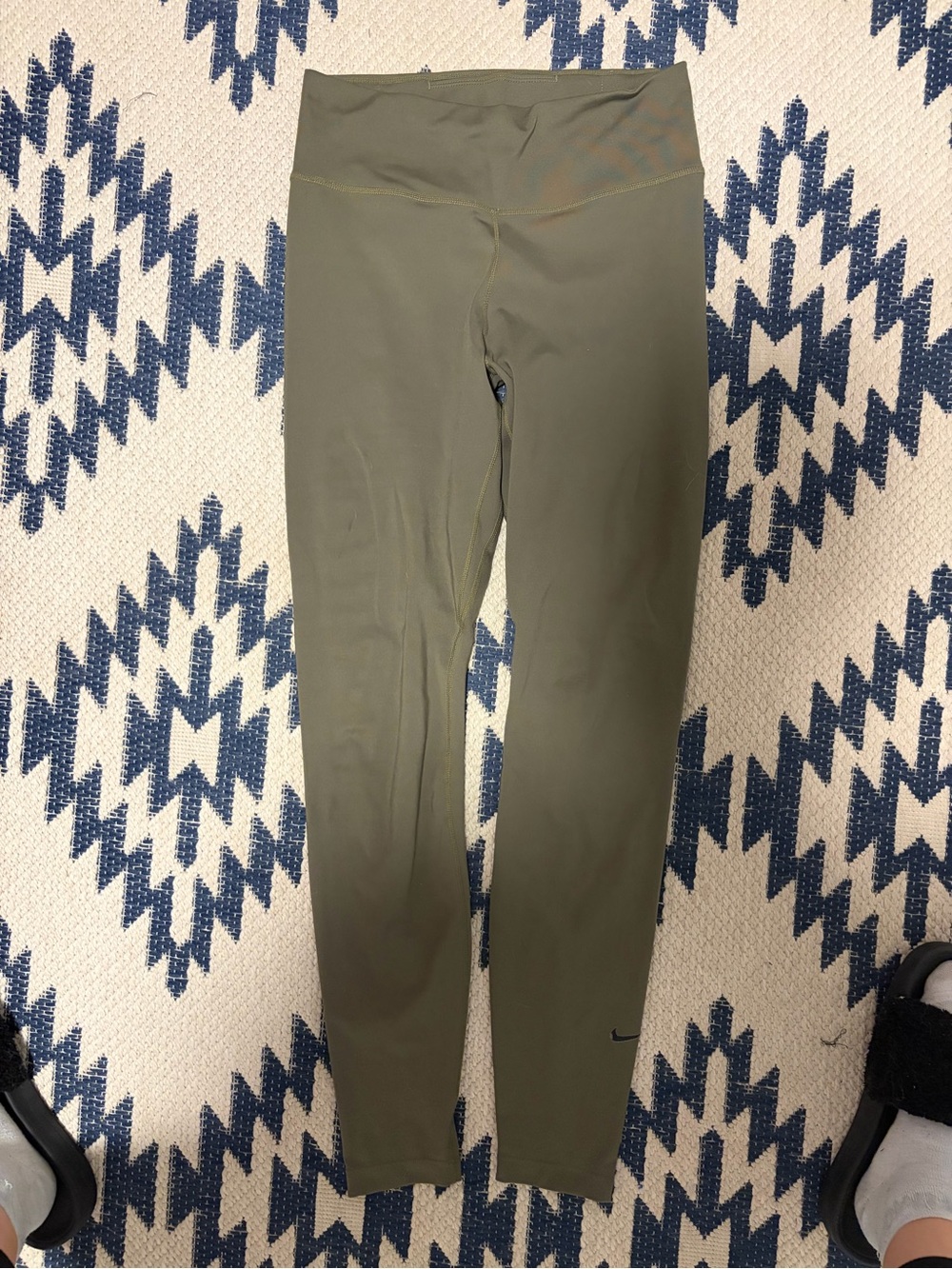 Nike Olive Dri-FIT High-Waist Leggings